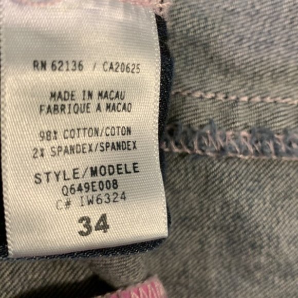 Guess Dark Blue Cropped Jeans - Picture 7 of 9